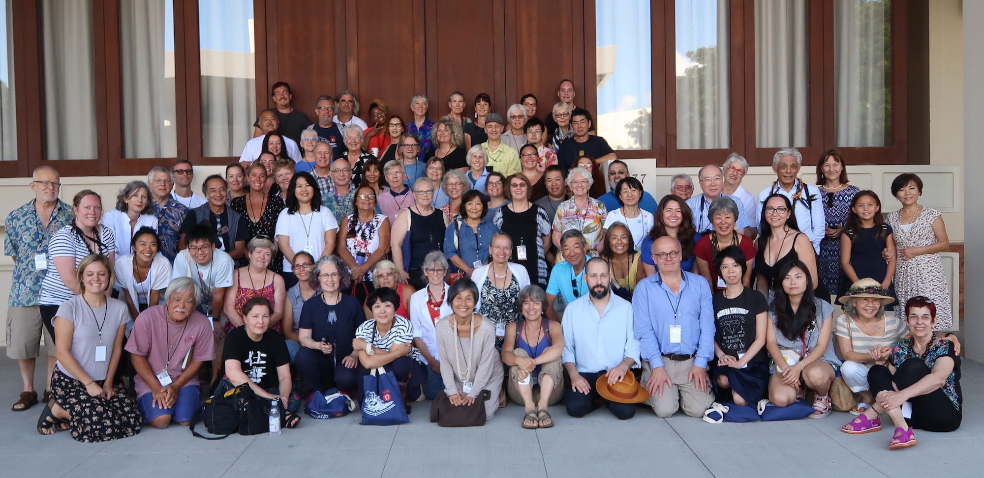 Participants in IMA 2017 Hawaii mokuhanga conference.